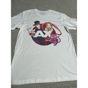 Ax Anime Expo Shirt Adults XL White Short Sleeve Graphic Tee Expo